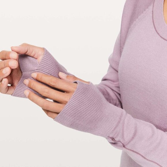 Lululemon Hello Aloe Pullover- Rayon Silk Blend Crew Neck Sweater- Size 6 - Picture 4 of 13